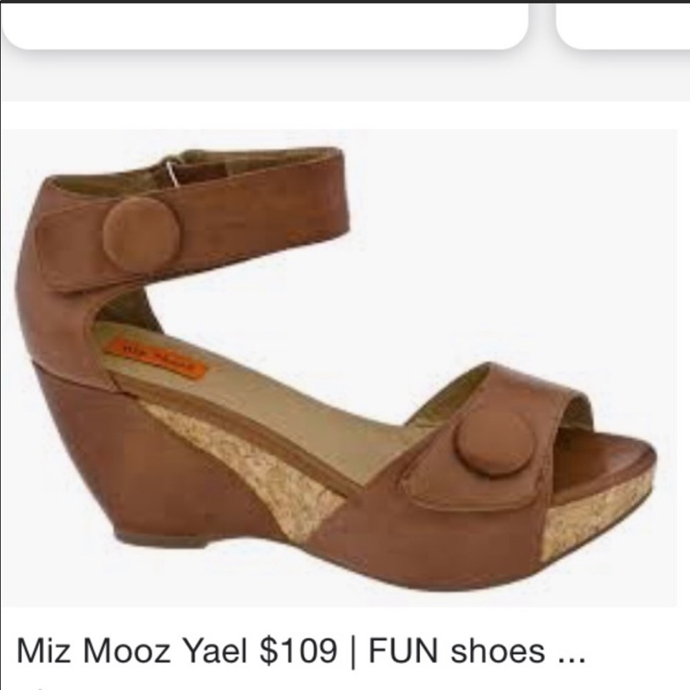 Miz Mooz “Yael” Platform Sandals Whiskey Size 7.5